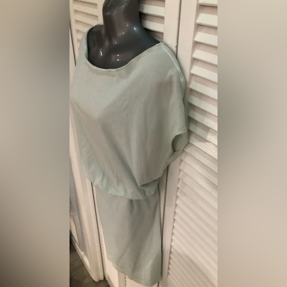 Hard Tail Forever aquamarine/light mint boatneck  dress size Large - Picture 4 of 8